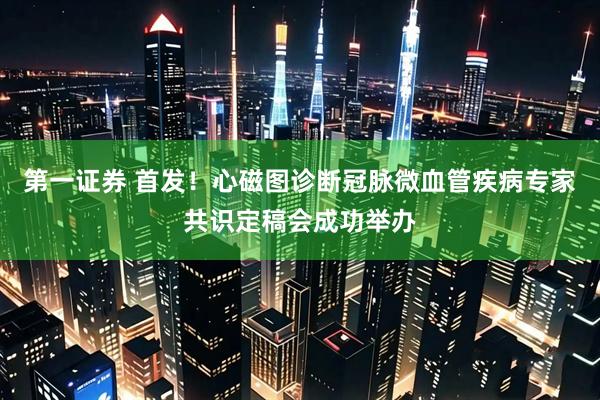 第一证券 首发！心磁图诊断冠脉微血管疾病专家共识定稿会成功举办