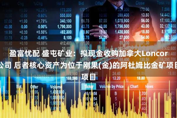 盈富忧配 盛屯矿业：拟现金收购加拿大Loncor公司 后者核心资产为位于刚果(金)的阿杜姆比金矿项目