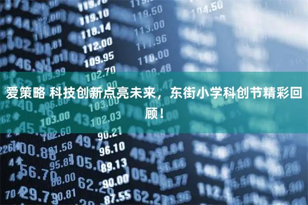 爱策略 科技创新点亮未来，东街小学科创节精彩回顾！