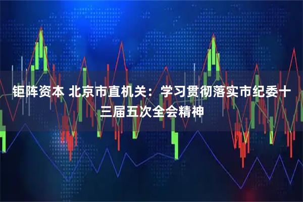 钜阵资本 北京市直机关：学习贯彻落实市纪委十三届五次全会精神